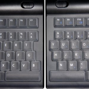 Kinesis AC807KC Freestyle2 Keyboard Cover. Clear, Silicone Skin Protec