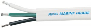 Ancor 130902 White Triplex Cable - 83 Awg - Flat - 25'