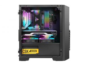 Antec DP31 Cs  Dark Phantom Series Mini Tower M-atx Gaming Argb Tg Ret