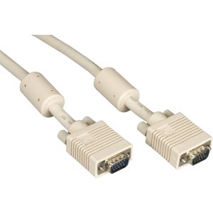 Black EVNPS06-0003-MM Vga Video Cable With Ferrite Core, Male