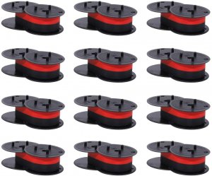 Canon BR80C New Nukote  Calculator Ribbon Blackred 5 In X 21 Ft (set X