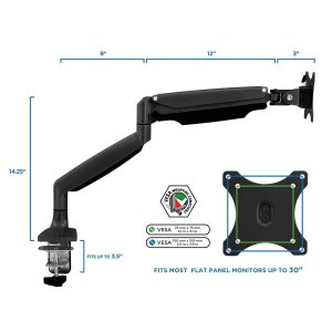 Relaunch MI-1771B Mount-it. Single Monitor Desk Mount With A Height Ad