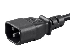 Monoprice 27306 Extension Cord - Iec 60320 C14 To Iec 60320 C13, 18awg