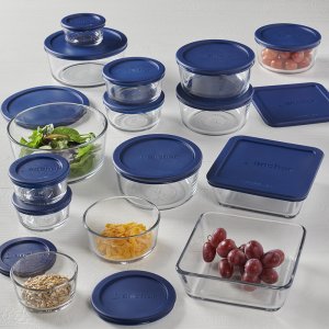 Anchor 13499L20 30 Pc. Food Storage Set W Navy