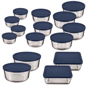 Anchor 13499L20 30 Pc. Food Storage Set W Navy