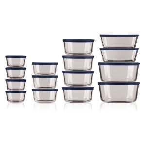 Anchor 13499L20 30 Pc. Food Storage Set W Navy