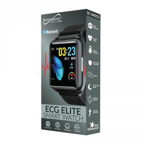 Supersonic SC-84ECGBLK Ecg Ppg Bp Smartwatch