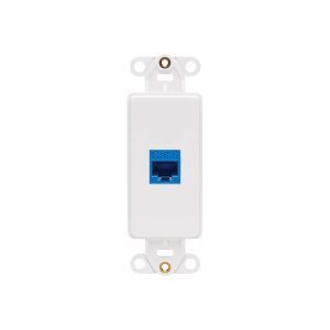 Tripp N042D-001V-WH Ctr Plt Insert Decora V 1pt For Av Voip