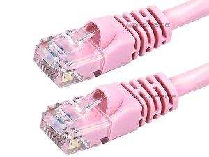 Monoprice 7504 Cat6  Utp  Cable_ 6-inch Pink