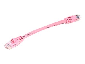 Monoprice 7504 Cat6  Utp  Cable_ 6-inch Pink