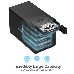 Sabrent DS-SC5B Usb 3.2 5-bay 3.5 Sata Hard