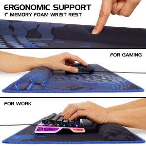 Generic ENPCPXW100BLWS Extended Gaming Mouse Pad W Wrist Rest