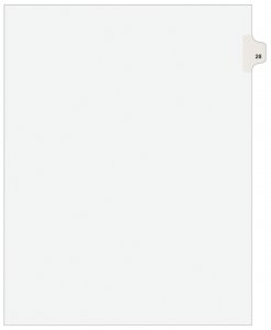 Avery 01028 Index,sd,ltr,wht,28,25pk