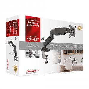 Barkan M121P Gas Spring Monitor Desk Mount