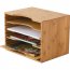 Clipper 811 Bamboo File Organizer W4 Dvdrs