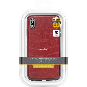 Rocstor CS0092-XR Croc-effect Collection For Iphone Xsm, 2-in-1 Full P