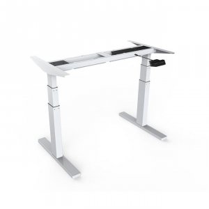 Loctek H3HW Height Adjustable Desk Frame, White