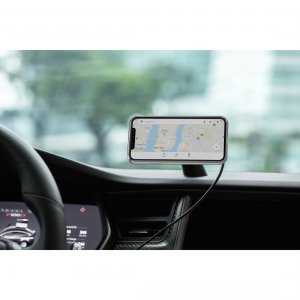 Moshi 99MO122002 Connect Iphone Magnetic Car Mount Features Fast Wirel