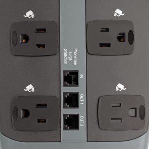 Tripp TRP TLP1008TEL Surge Protector 120v 10 Outlet Rj11 8' Cord 2395 