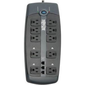 Tripp TRP TLP1008TEL Surge Protector 120v 10 Outlet Rj11 8' Cord 2395 