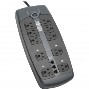 Tripp TRP TLP1008TEL Surge Protector 120v 10 Outlet Rj11 8' Cord 2395 