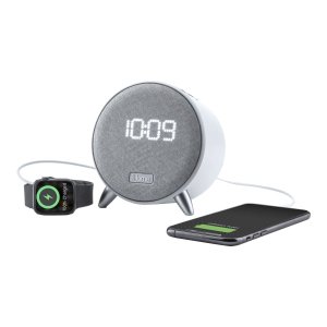 Ihome IBT235W Powerclockbtdualusbchg Wht