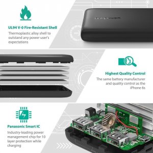 Taotronics RP-PB052(B) 22000mah Power 3 Usb Ports