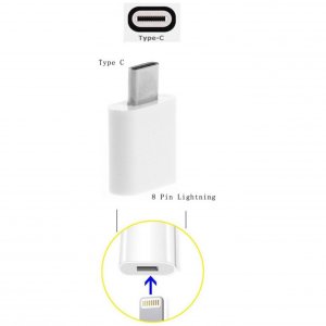 4xem 4XUSBCM8PINFW Usb-c Male To 8 Pin Female