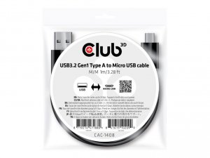 Club CAC-1408 Usb-a To Micro Usb Cable 1m 3.3ft5gbps