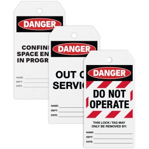 Avery AVE 62404 Averyreg; Ultraduty Hazard Warning Tag Kit - 3.25 Leng