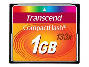 Transcend TS1GCF133 1gb Compactflash Card 133x With High Speed