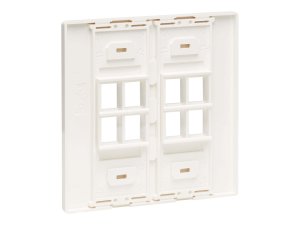 Tripp N080-208 Keystone Wall Plate 8-port Universal