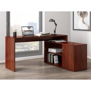 Lorell LLR 18315 L-shape Workstation With Cabinet - L-shaped Top - 29.