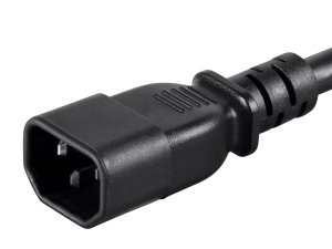 Monoprice 33655 6ft 14awg Black Heavy-duty Computer Power Cord_ 15a_ 1