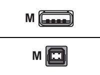 Addon USBEXTAB2MMFW - Usb Cable - Usb Type B (m) To Usb (m) - Usb 2.0 