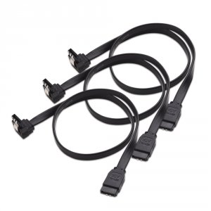 Cable 104008-BLK-18X3 3-pack 90 Degree Right Angle Sata Iii 6.0 Gbps S