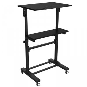 Inland 05468 Adjust Moblle Stand Up Desk Rolling