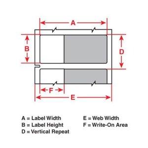 Brady THT-66-427-1.5 3in Core Self-laminating Vinyl Wire And Cable Lab