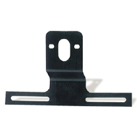 Wesbar 003211 License Plate Bracket Plastic Black