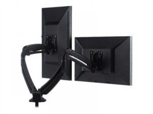 Chief K1D220B K1 Series Dual Disp Desk Mount 39 Black