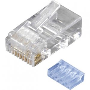 Black FMTP6-R2-25PAK Cat6 Modular Plugs, Rj-45, 25-pack