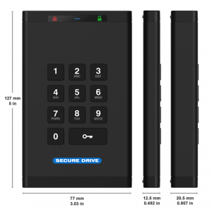 Securedata SD-KP-12-BL1000GB-SSD 1tb Ssd With Fips 140-2 Security Comp