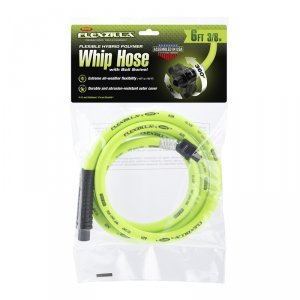 Flexzilla HFZ3806YW2B 38in X 6ft Whip Hose With Ball Swivel Connector