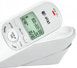 Vtech 1909 Tr Trimline Phone With Cid And Call Waiting - White