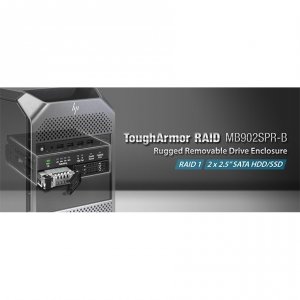 Icy MB902SPR-B Rd Mb902spr-b Tougharmor Raid 2x2.5 Sata Hdd Ssd Remova