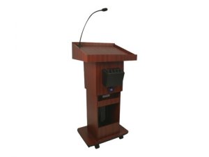 Amplivox S505A-CH Executive Adj Column Lectern - Sound -ch