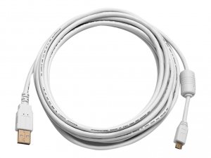 Monoprice 8643 Usb 2 A M To Micro M Cable 15ft - White