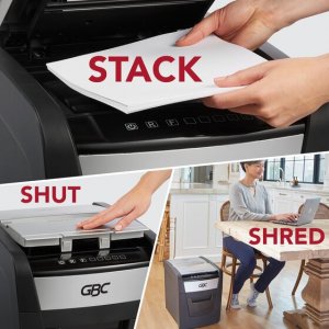 Acco GBC WSM1757601 Shredder,autofeed 60x,bk