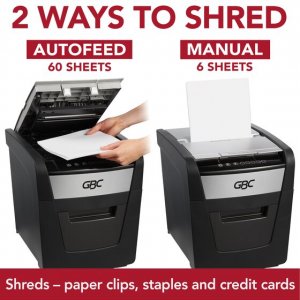 Acco GBC WSM1757601 Shredder,autofeed 60x,bk