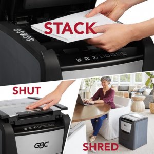 Acco GBC WSM1757602 Shredder,autofeed 100x,bk